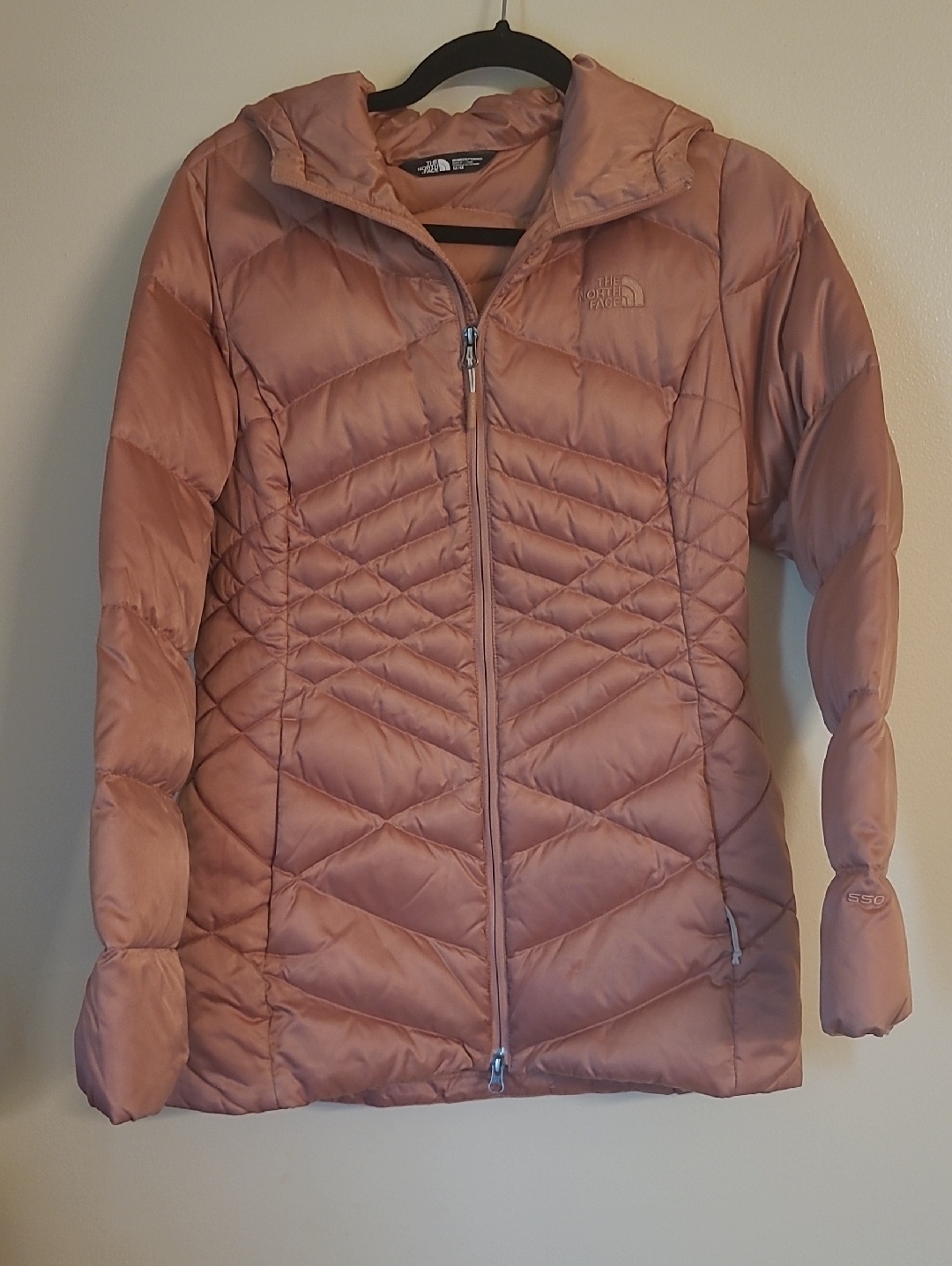 The North Face Women's Quilted Hooded Puffer Jacket - Dusty Rose